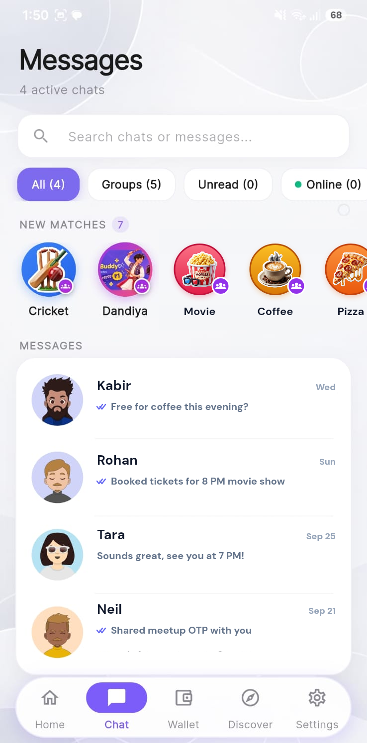 BuddyPartner Messages & Presence