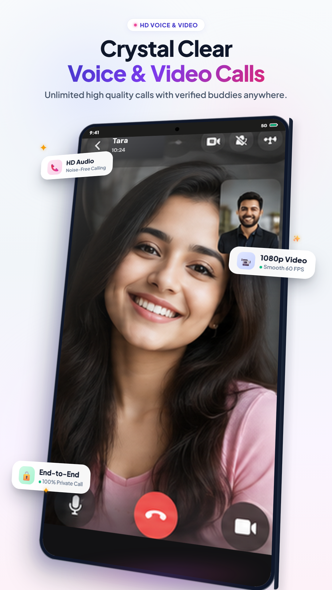 High Quality Voice & Video Calls