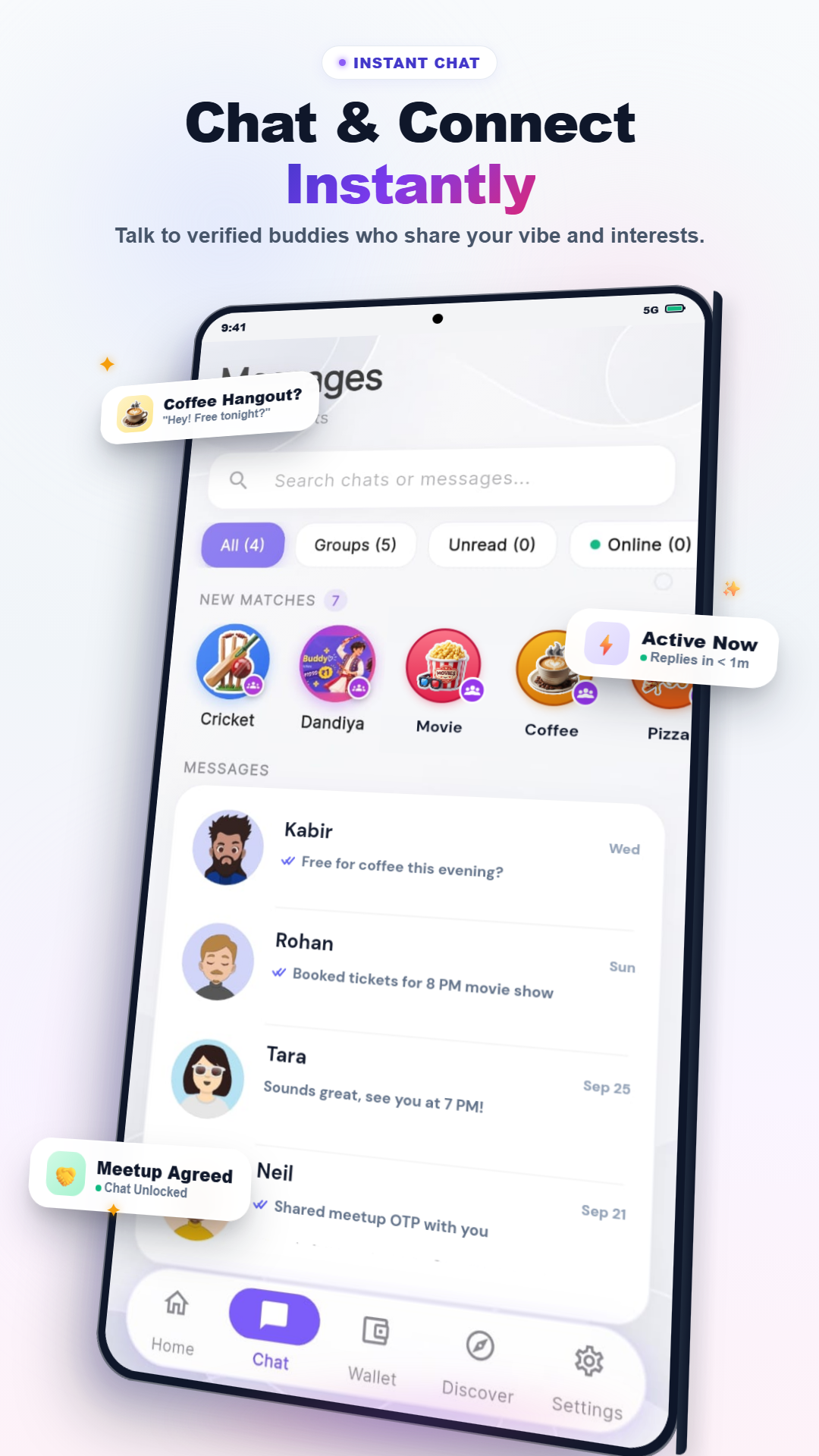 Chat & Connect Instantly